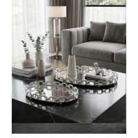 ZEYVE SILVER NEW MODEL 2-PIECE OVAL TRAY 20*30-26*36cm